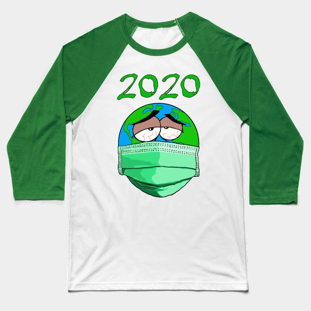 Global Virus 2020 Baseball T-Shirt by tabslabred